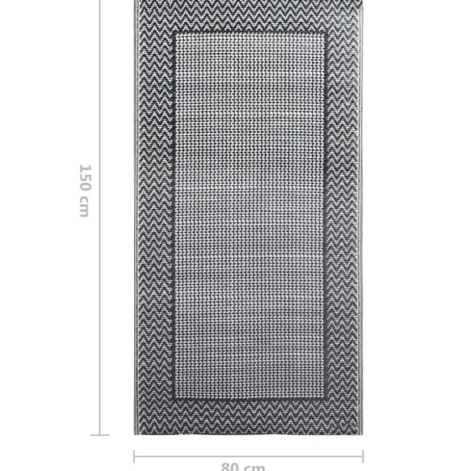 vidaXL - Tuinkleed - Grijs - Polyetheen - 80 x 150 cm