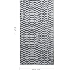 vidaXL - Tuinkleed - Wit - Polyetheen - 190 x 290 cm