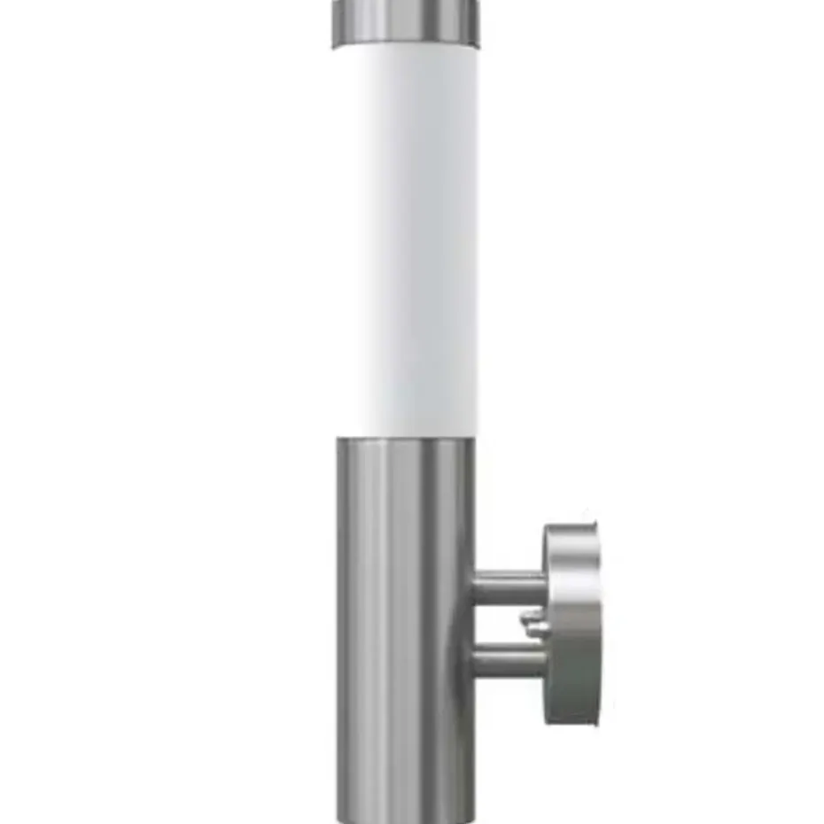 vidaXL - Tuinlamp - Zilver - Roestvrij staal