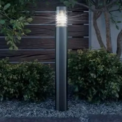 vidaXL - Tuinlamp - Zilver - Roestvrij staal