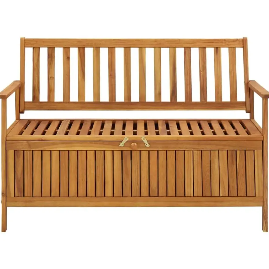 vidaXL - Tuinopbergbank - Bruin - Acaciahout- 120 cm