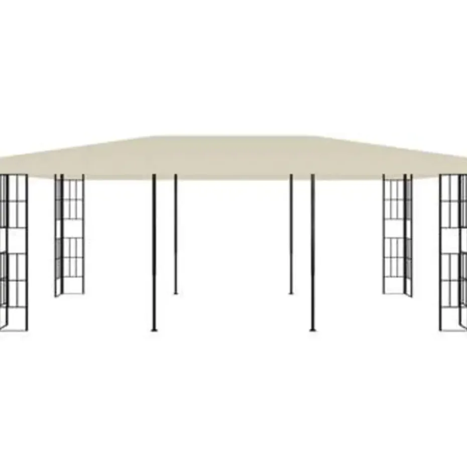 vidaXL - Tuinpaviljoen - Crème - Stof - 3 x 6 m