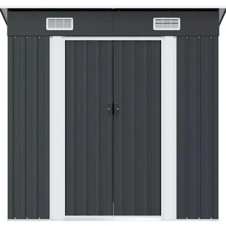 vidaXL - Tuinschuur - Antraciet - Staal