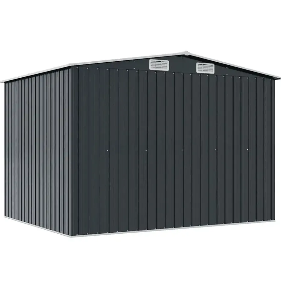 vidaXL - Tuinschuur - Antraciet - Staal