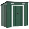 vidaXL - Tuinschuur - Groen - Staal