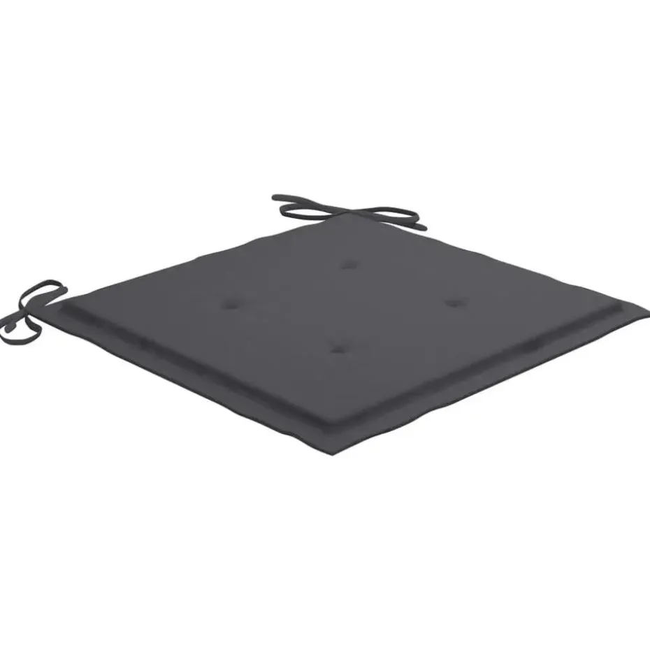 vidaXL - Tuinset - Antraciet - Bamboe - 40 x 40 x 3 cm