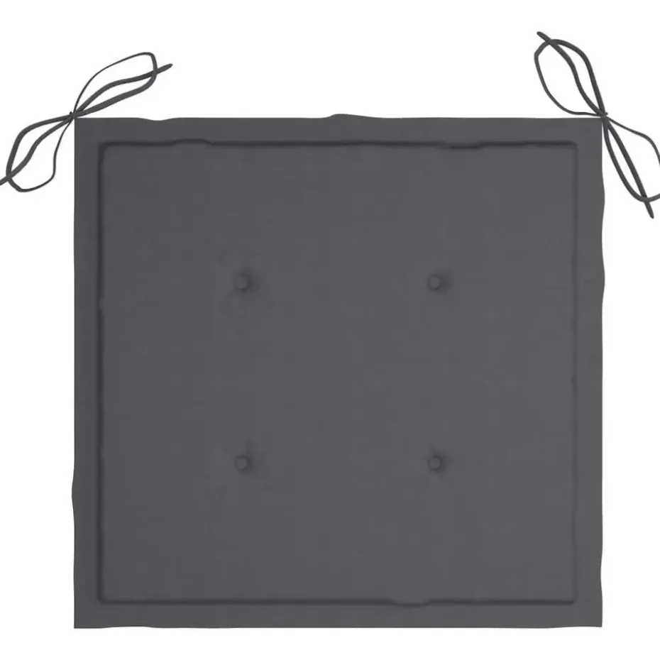 vidaXL - Tuinset - Antraciet - Bamboe - 40 x 40 x 3 cm