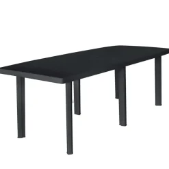 vidaXL - Tuinset - Antraciet - Kunststof - 9 stuks