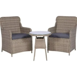 vidaXL - Tuinset - Bruin - Poly rattan