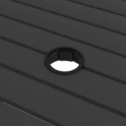 vidaXL - Tuinset - Grijs - Staal - 80 cm tafellengte