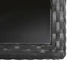 vidaXL - Tuinset - Zwart - Poly rattan
