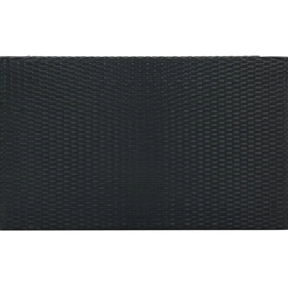 vidaXL - Tuinset - Zwart - Poly rattan