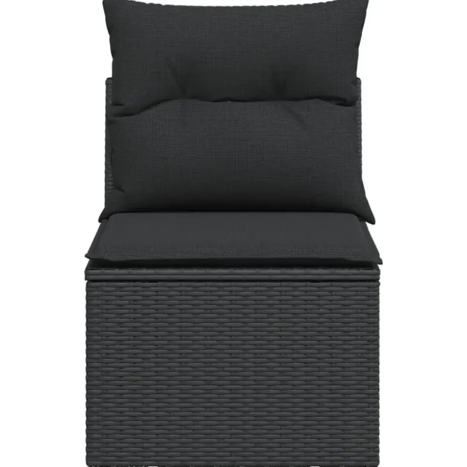 vidaXL - Tuinstoel - Zwart - Poly rattan