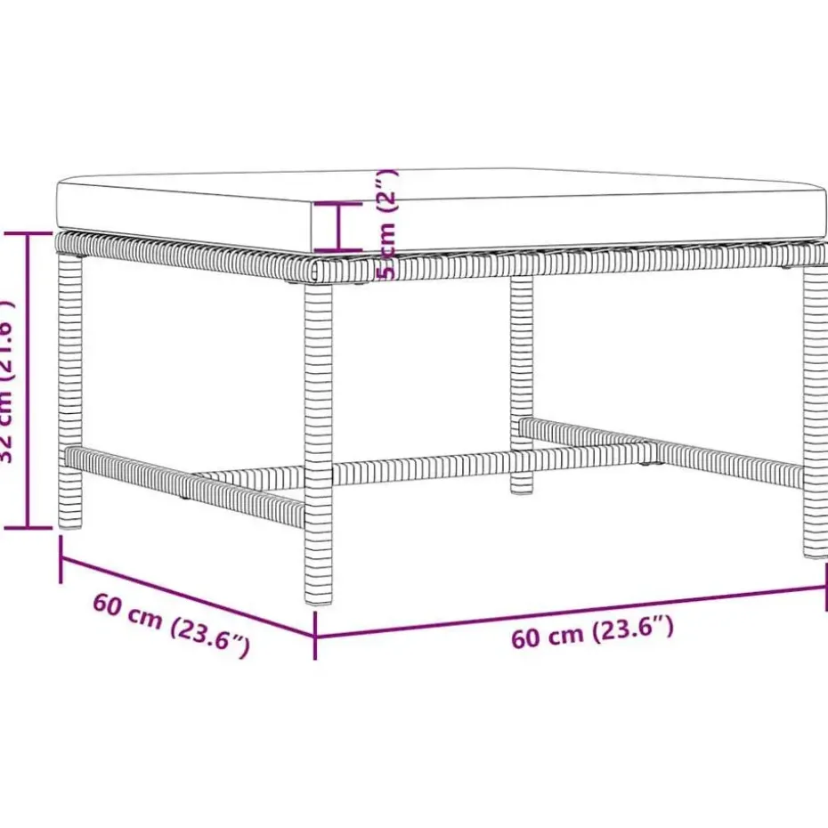 vidaXL - Tuinstoel - Zwart - Rattan