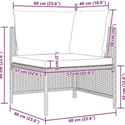 vidaXL - Tuinstoel - Zwart - Rattan
