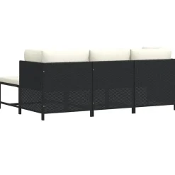 vidaXL - Tuinstoel - Zwart - Rattan