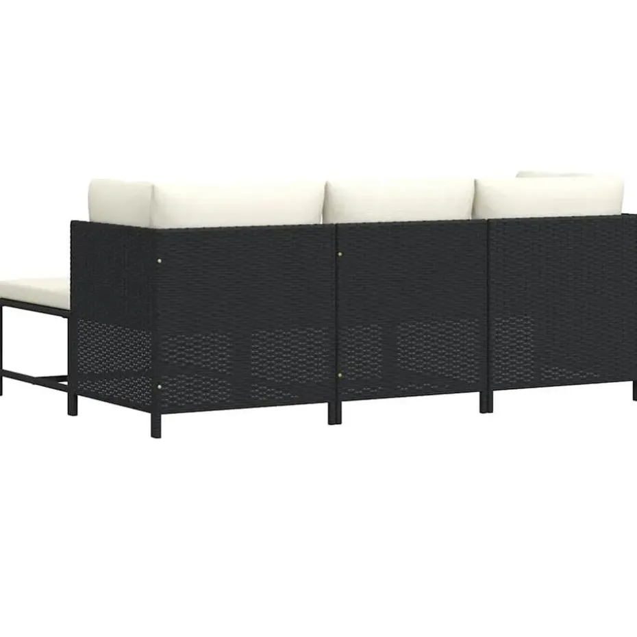 vidaXL - Tuinstoel - Zwart - Rattan