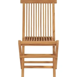 vidaXL - Tuinstoelen - Bruin - Hout - 2 stuks - Inklapbaar