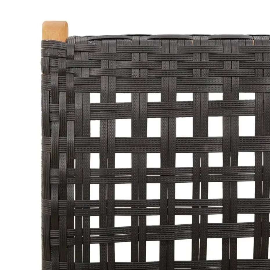 vidaXL - Tuinstoelen - Zwart - Acaciahout - 2 stuks - 57x70x109 cm