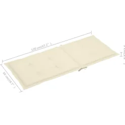 vidaXL - Tuinstoelen inklapbaar met kussens - Massief acaciahout - 6 stuks