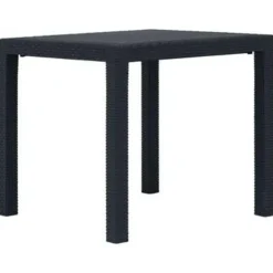 vidaXL - Tuintafel - Antraciet - Kunststof - 79 x 79 x 72 cm