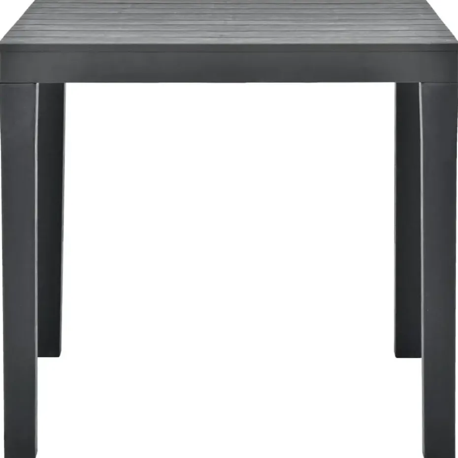 vidaXL - Tuintafel - Antraciet - Kunststof