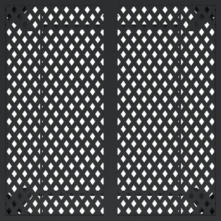vidaXL - Tuintafel - Antraciet - Staal - 80 x 80 x 72 cm