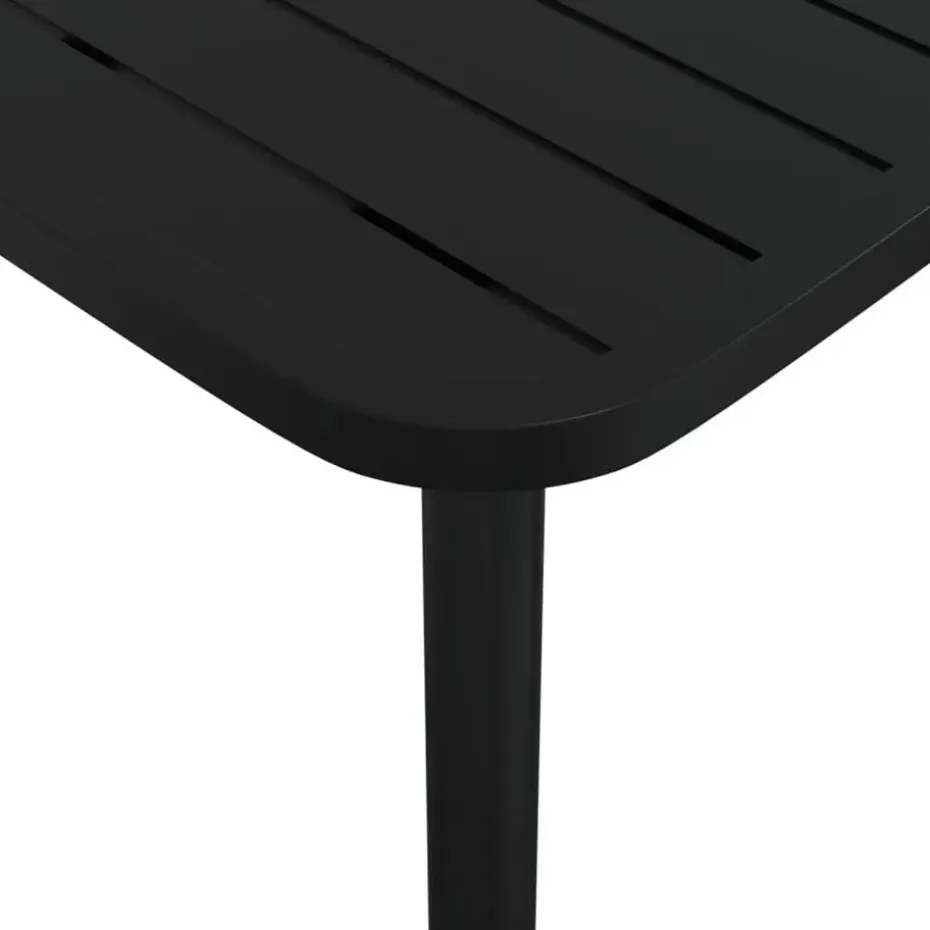 vidaXL - Tuintafel - Antraciet - Staal - 80 x 80 x 71 cm