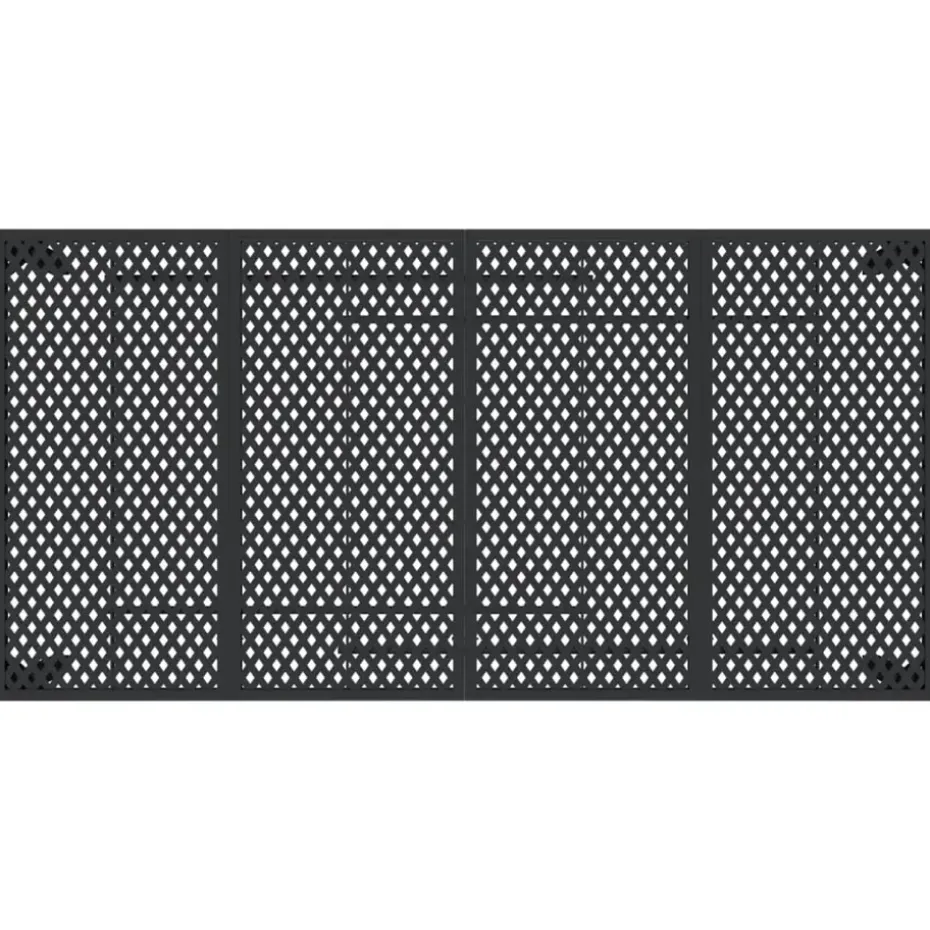 vidaXL - Tuintafel - Antraciet - Staal - 200 x 100 x 72 cm