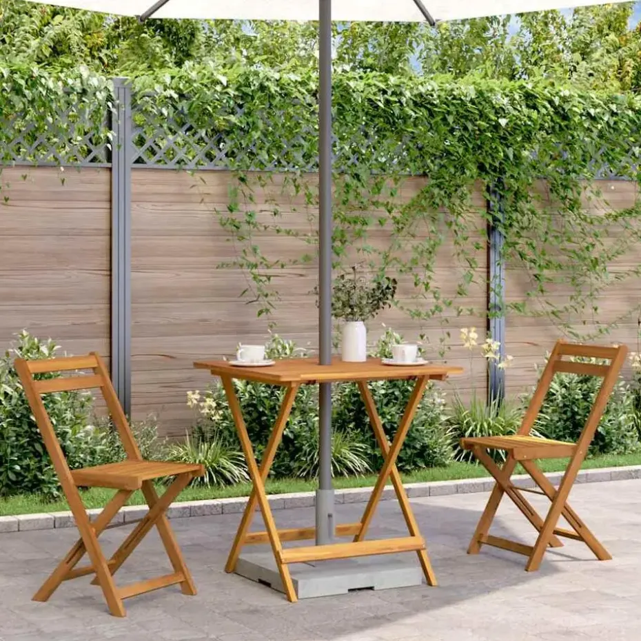 vidaXL - Tuintafel - Bruin - Hout