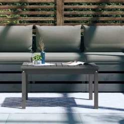 vidaXL - Tuintafel - Grijs - Massief grenenhout - 82.5 x 50.5 x 45 cm