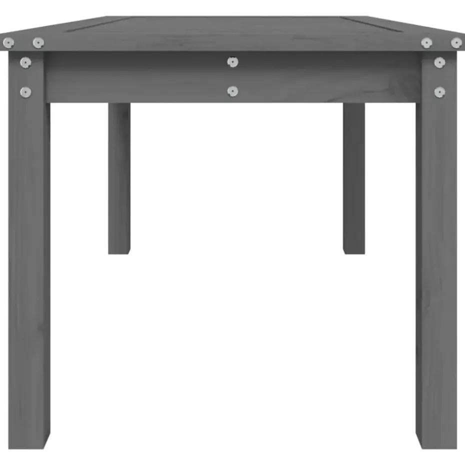 vidaXL - Tuintafel - Grijs - Massief grenenhout - 82.5 x 50.5 x 45 cm