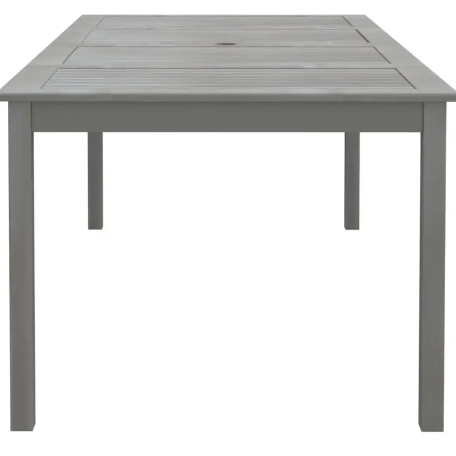 vidaXL - Tuintafel - Grijs - Massief acaciahout - 200 x 100 x 75 cm
