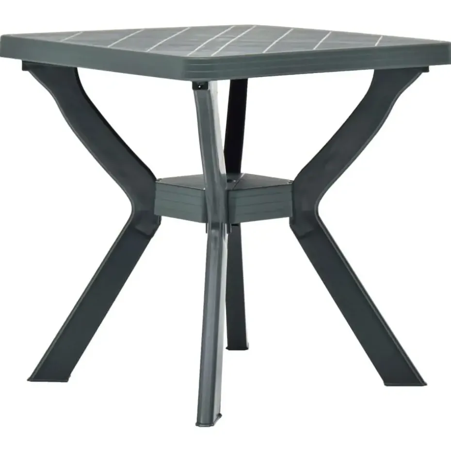 vidaXL - Tuintafel - Groen - Kunststof