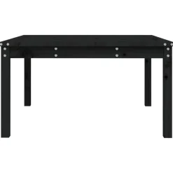 vidaXL - Tuintafel - Zwart - Massief grenenhout - 82.5 x 82.5 x 45 cm
