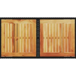 vidaXL - Tuintafel - Zwart - Poly rattan en acaciahout - 100x55x73 cm