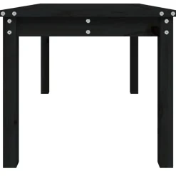 vidaXL - Tuintafel - Zwart - Massief grenenhout - 82.5 x 50.5 x 45 cm