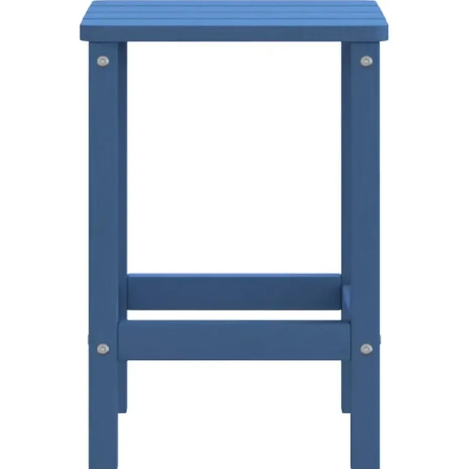 vidaXL - Tuintafel Adirondack - Vierkant - Aquablauw - HDPE - 38x38x46 cm