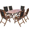 vidaXL - Tuintafel En Stoel - Bruin - Hout