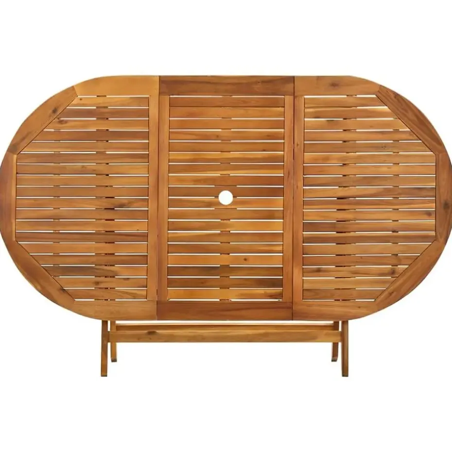 vidaXL - Tuintafel inklapbaar - Bruin - Massief acaciahout - 160 x 85 x 75 cm