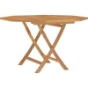 vidaXL - Tuintafel inklapbaar - Bruin - Massief teakhout - 110x110x75 cm