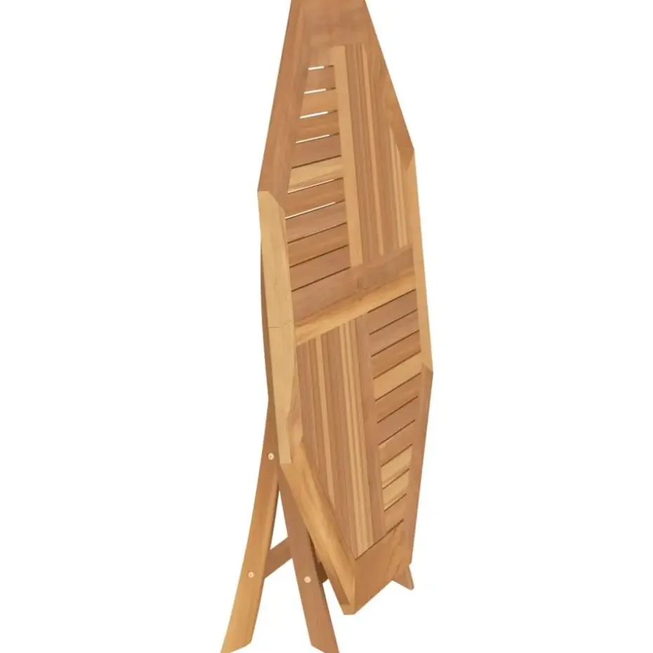 vidaXL - Tuintafel inklapbaar - Bruin - Massief teakhout - 110x110x75 cm