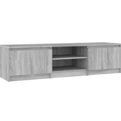 vidaXL - Tv-kast - Grijs - Bewerkt hout