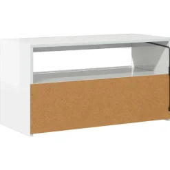 vidaXL - Tv-kast - Wit - Bewerkt hout
