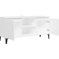 vidaXL - Tv-kast - Wit - Bewerkt hout