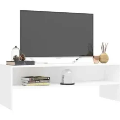vidaXL - Tv-meubel - Wit - Bewerkt hout