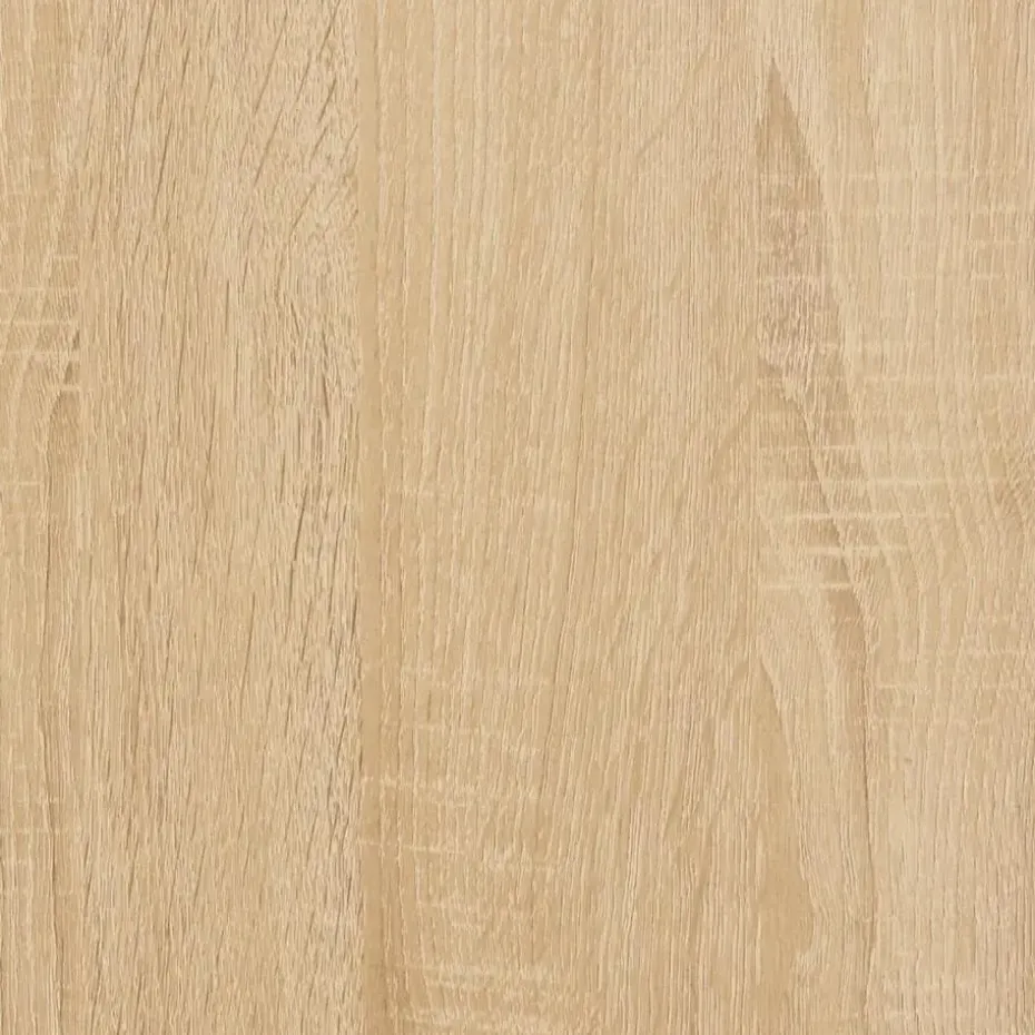 vidaXL - TV-meubel met 2 deuren 2 vakken - Sonoma eiken - Hout - 100x35x65 cm