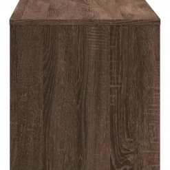 vidaXL - TV-meubel met 2 legplanken - Bruin eiken - Hout - 120x40x40 cm
