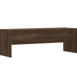 vidaXL - TV-meubel met 2 legplanken - Bruin eiken - Hout - 120x40x40 cm