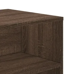 vidaXL - TV-meubel met 2 legplanken - Bruin eiken - Hout - 120x40x40 cm